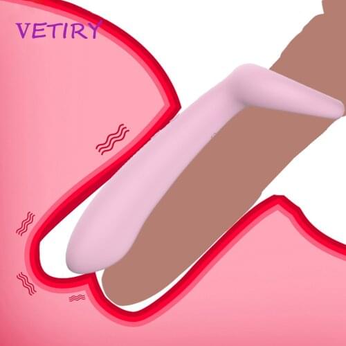 Couple G-Spot Vibrator With Cockring Vagina Clitoris Stimulate Nipples Massager Orgasm Adult Sex Toy Penis Erection Long Lasting