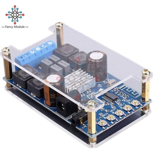 DC 4.7 -27 V Bluetooth Digital Amplifier Board Dual Channel 50W * 2 Bluetooth Digital Audio Amplifier Module with Case