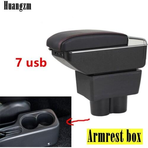 For Suzuki Jimny armrest box 7usb central Store content Storage box with cup holder ashtray products Car accessories