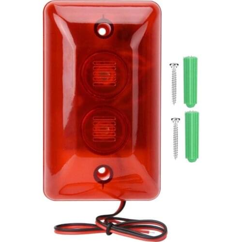 Wired Alarm Strobe Light Siren Sound Siren 12V Flashing Light Security Alarm System warning light luz estroboscopica