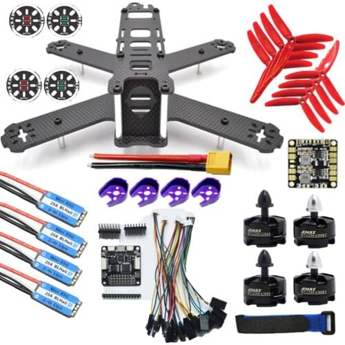 QAV210 Quadcopter Frame Kit F3 Acro Flight Controller 20A ESC BLHeli_S+MT2204 2300KV Brushless Motor 5040 Propeller DIY