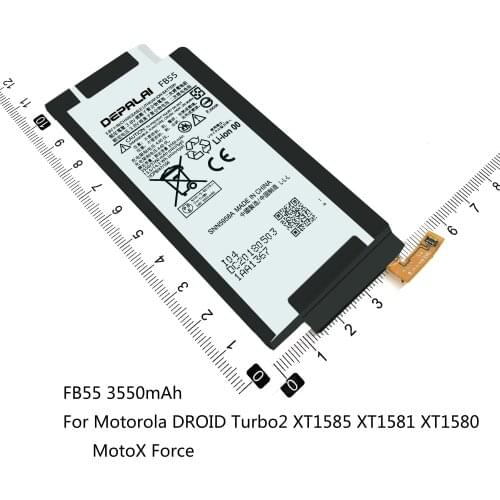 FB55 Phone Replacement Battery For Motorola Moto DROID Turbo 2 XT1585 XT1581 XT1580 Moto X Force 3550mAh Mobile battery