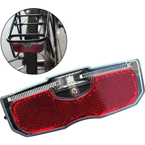 Bike Cycling Bicycle Rear Reflector Tail Light For Luggage Rack NO Battery Reflective Taillight Bicycle Accessories