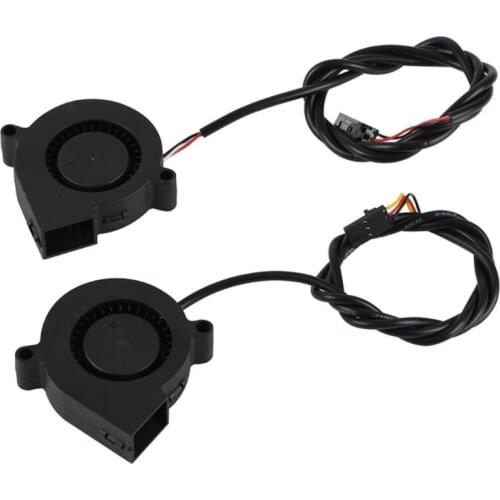 DC 5V 2pin Ball/sleeve Bearing Fan Brushless Cooling Turbine Blower Fan 1.97X1.97in Blower Hydraulic Bearing Cooler