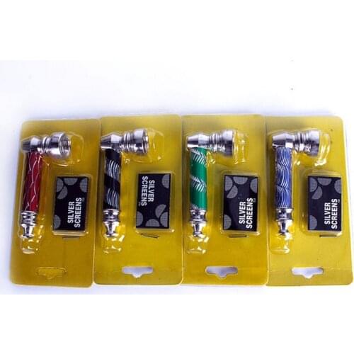 High Quality Metal Pipe Jamaica Rasta Gift / Tobacco / Smoking Creative Pipes Now Gift Mill Smoke Narguile Random Delivery