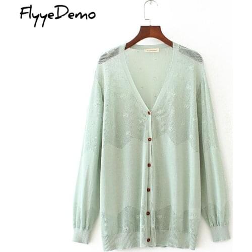 2020 Spring Autumn Sweater V Neck Cardigan Fashion Linen Female Shawl Jacket Women Single Breasted Knitted Sweaters Plus Size