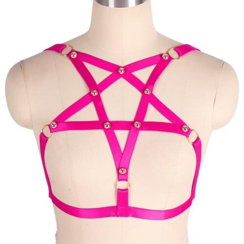 Womens Lingerie Harajuku Bdsm Strap Belt Sexy Body Harness Cage Cupless Bra Costumes Cosplay Erotic Lingerie Bondage Garter