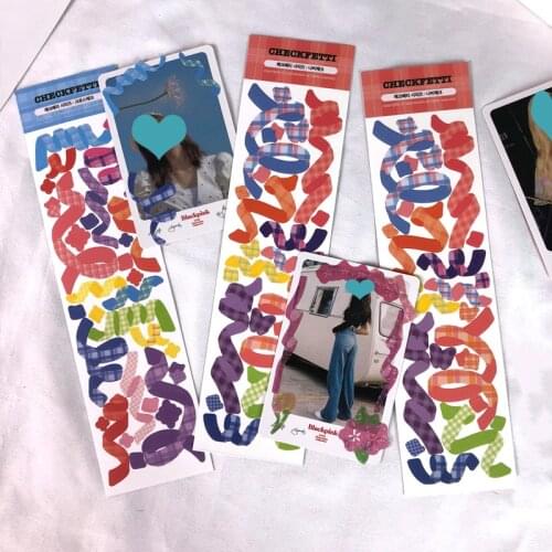 2 Pcs Kawaii Sticker Hand Account Scrapbooking Star Chasing Ribbon Decoration Material Stickers Personalized Korean Stationery