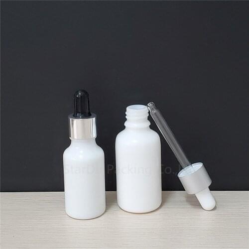 200pcs 10ml/15ml/20ml 30ML/50ml/100ml Essential oil glass bottle pearl aluminum cap glass dropper / essence empty bottles