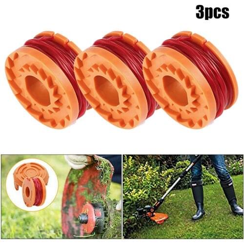 3pcs For MacAllister Strimmer Trimmer Spool And Line 1.5mm 1 X 2.5m MGTP 18Li Lawn Mower Accessories New
