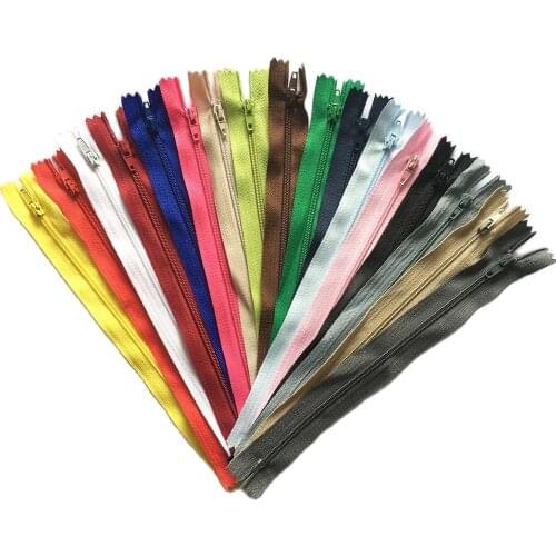5/10/20/30pcs 12cm 15cm Nylon Coil Zippers for Tailor Sewing Crafts Nylon Zipper For Clothes Trousers Bag Garment Bulk 21 Colors