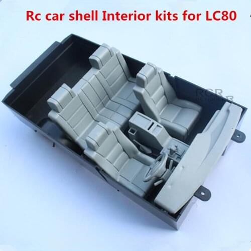 Rc car modification parts car shell cab interior kits assembly for 1/10 rc crawler Toyota Land Cruiser LC80 Pajero model truck