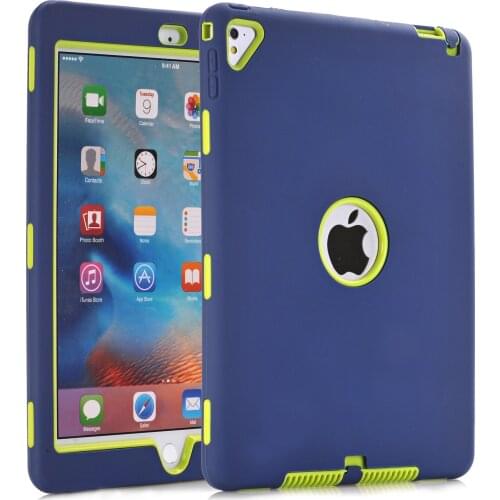 For iPad Pro 9.7,For iPad Air 2 Case Retina Kids Baby Safe Armor Shockproof Heavy Duty Silicone Hard Case Cover For iPad Air2