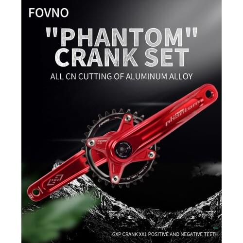 Fovno GXP Bicycle Crank Mountain bike crankset aluminum alloy bicycle crank aluminum alloy MTB bicycle crank bike parts