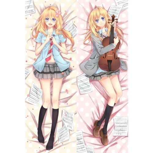 July 2016 update manga Shigatsu wa Kimi no Uso body pillow cover Kimiuso Your Lie in April sexy Kaori Miyazono body pillowcase