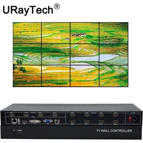 12 Channels TV Video Wall Controller 3x4 4x3 for TV Video Splicing
