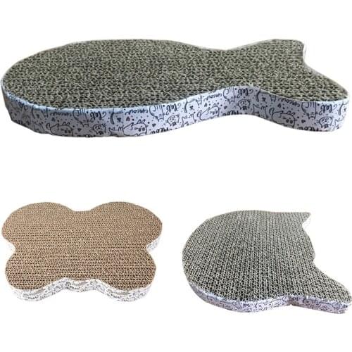 Corrugated Cat Scratch Board Pad Grinding Nails Interactive Protecting Furniture Cat Toy Large Size Cat Scratcher Toy Cardboard