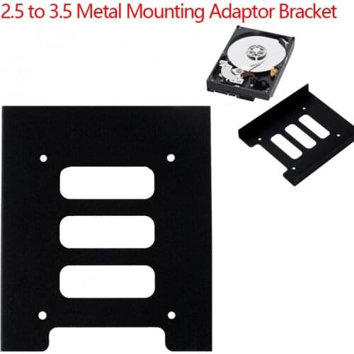 2.5 Inch To 3.5 Inch SSD HDD Adapter Bracket Metal Mounting Bracket Internal Hard Drives Holder Tray Converter Stand For Laptop