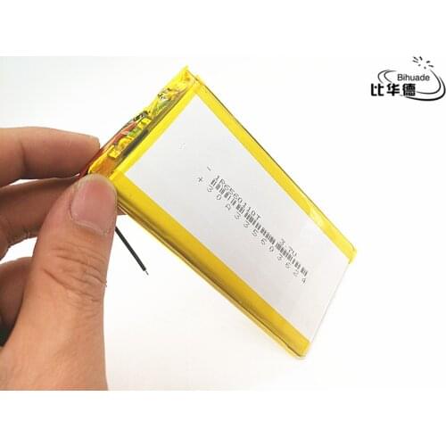 10pcs/lot 3.7V 5000 mAh 6560110 Polymer rechargeable Lithium Li Battery For GPS Tablet PC