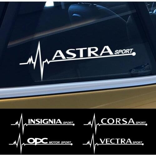 2PCS Car Stickers Side Window Trim Decals For Opel OPC Astra J H G K Insignia Corsa D B E Mokka Vectra B Auto Decor Accessories