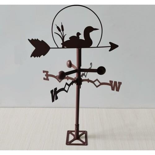 Cute Duck Family Weathervane Weather Vane Wind Direction Indicator Decors