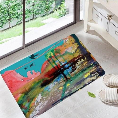 Flowers Floor Doormats Living Rooms Anti-slip Carpet for Home Balcony Bedroom Kitchen Bathroom Rug Entrance Door Mat