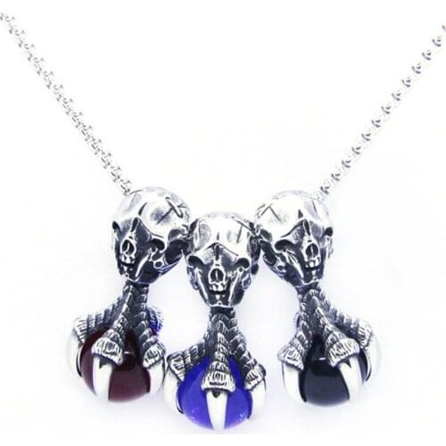 Rany&Roy Newest Claw Huge ball Pendant 316L Stainless Steel Biker Fashion Cool Pendant
