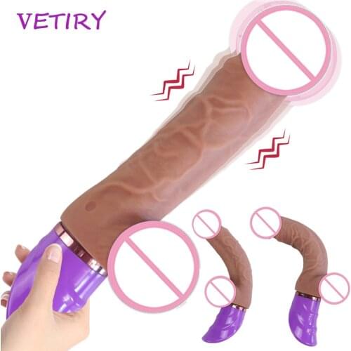 Realistic Dildo Vibrator Flexible Artificial Penis Sex Toy for Woman Clitoris Stimulator Masturbator Adult Product G-spot Orgasm