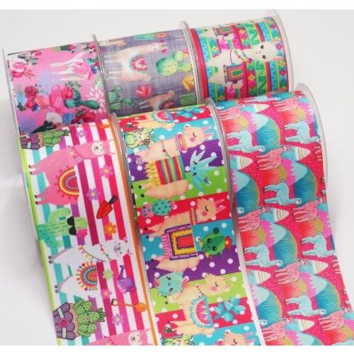 DIY Handmade Materials Printed Grosgrain Ribbon 50 Yard Per Size 54335