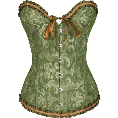 Sexy Women Corsets Bustier Top Lace Up Corset Boned Waist Trainer Body Shapers Slimming Clothing Plus Size S-6XL