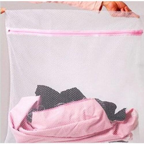 New Zippered Mesh Laundry Wash Bags Foldable 3 Sizes Lingerie Bra Socks Underwear Washing Machine Clothes Protection Net