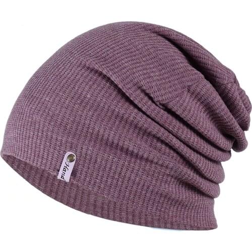 Hip Hop Beanie Winter Brimless Hat Skullcap Street Knitted Hat Women Men Acrylic Unisex Casual Solid Melon Cap Warm Soft Bonnet