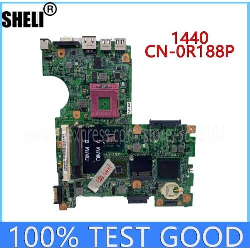 SHELI For DELL Inspiron 1440 I1440 Laptop motherboard CN-0R188P 0R188P GM45 DDR2