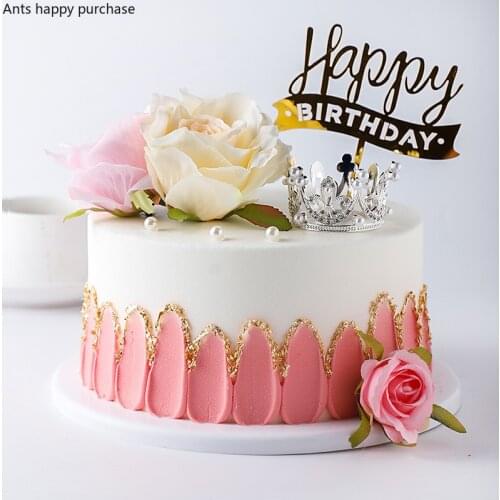 Silicone Cake Model Rose Flowers Simulation Cake 8/10 Inch Man Made Fake Cake Cake Shop Decoration Window Sample Show Model