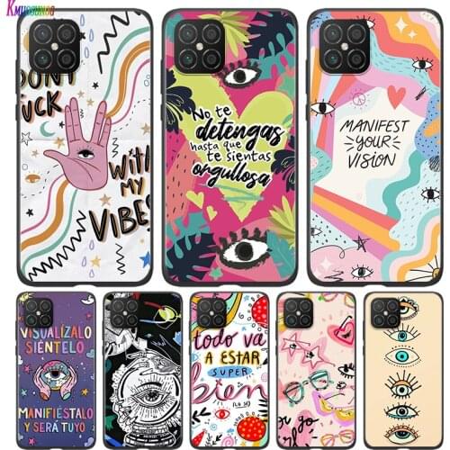 Silicone Cover Lucky Eye Blue Evil Eye For Huawei Nova 8 7i 6 5T 5i 5Z 4E 3i 3e 2i SE PRO Lite 4G 5G Phone Case