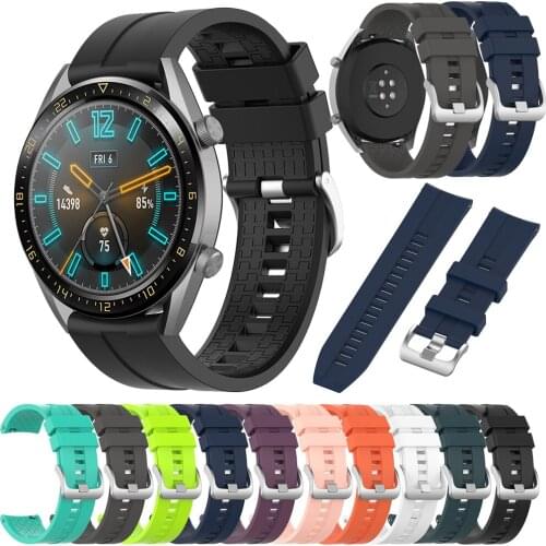 For Huawei Watch GT 2 GT2 46mm Smart Watch Silicone Sport watch band Bracelet 22mm Watch Strap ремешок Honor Watch Magic strap