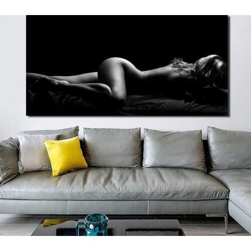 Modern Portrait Posters Sexy Women Nude Body Pictures Prints Wall Art Canvas Painting for Living Room Home Decoration accessorie