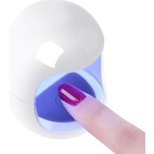 Nail Dryer Mini Egg Shape 3W USB UV LED Lamp Nail Art Manicure Tools Pink 45s / 60s Fast Drying Curing Light for Gel Polish