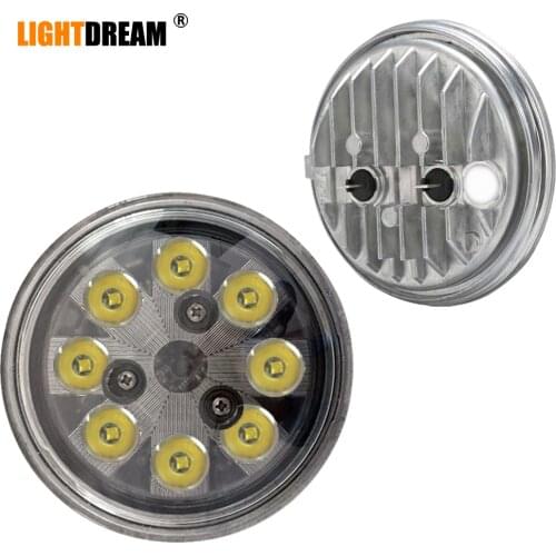 Par36 24W Aircraft LED Landing & Taxi Light Trapezoid / Flood / Spot Beam 12V 24V Led Sealed beam For John Deere lights x1pc