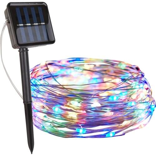 LED Outdoor Solar Lamp String Lights 100/200/50 LEDs Fairy Festive Christmas Party Garland Solar Garden Waterproof Xmas Decor