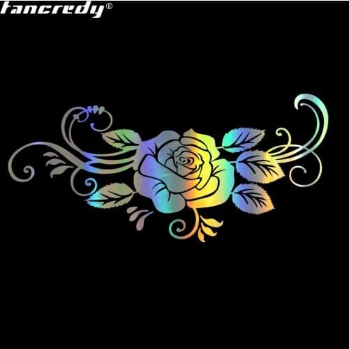Tancredy Car Bumper Sticker The Beautiful Rose Flower Vinyl For Car Body Window Car Stickers and Decals Car Styling Accessories