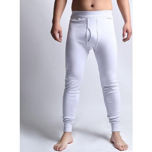 Thermo Underwear Man Long John Underpants Warm Brand Name Mens Winter Fleece Thermal Underwear Warm Cotton