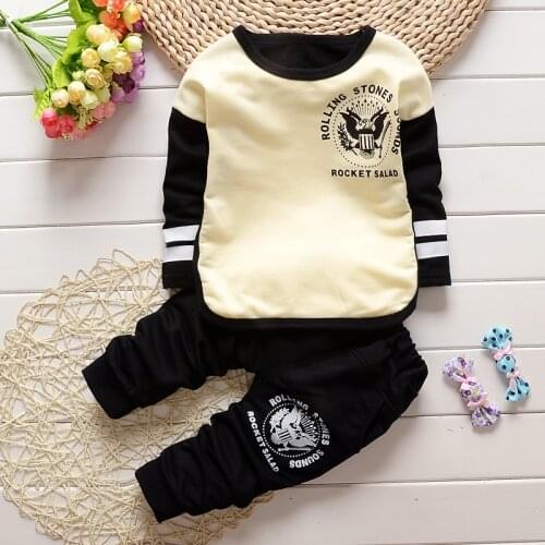 The spring and Autumn period and the new leisure clothing and children sports suit sweater 2 piece suit