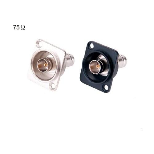 High quality 100pcs/lot D type 75 ohm BNC Socket DC-RUD panel welding block Panel mounting