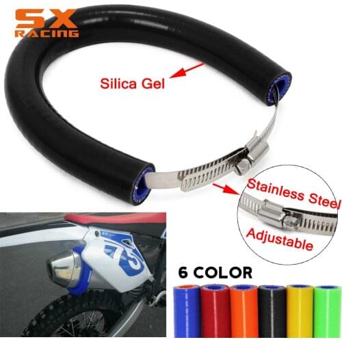 Motorcycle Exhaust Pipe Tube Protection Protector Cover Guard For KTM EXC SX XC HONDA YAMAHA SUZUKI KAWASAKI PIT Dirt Bike