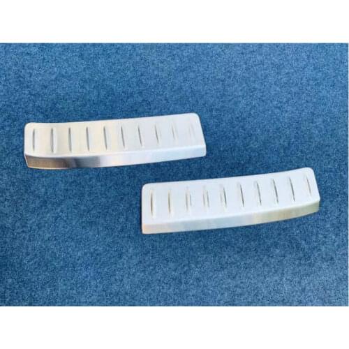 STYO Car Stainless Steel Inner Rear Trunk Bumper Protector Step Panel Sill Plate Trim Cover Styling for Harrier Venza 2020 2021