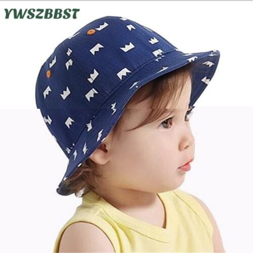 1 Piece Summer Baby Hats Cowboys bonnet Sun Hat shade pots Child Fisherman Hat 1-4 Years old Kids Sun Caps