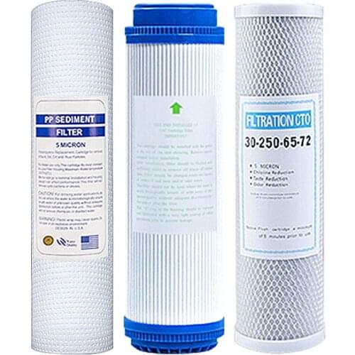 10 inch pp cotton particles Water filter UDF CTO Activated carbon water purifier Replacement core for home WF59 filter