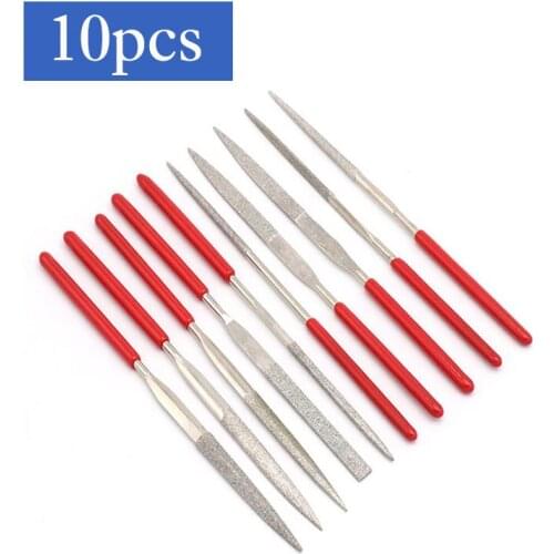 10pcs Needle Files Set Wood Carving Tool Metal Polishing Instruments For Metal Glass Stone Jewelry Steel Manual File
