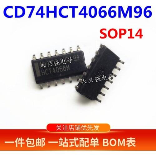 100% New&original CD74HCT4066M96 74HCT4066M HCT4066M IC SOP14 In Stock